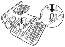 Installing P-touch Label Tape